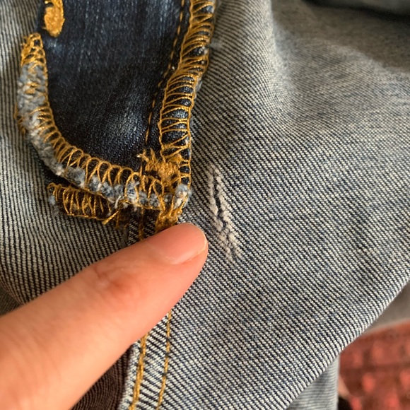 AG Farrah High Rise Skinny Distressed Jeans - Picture 7 of 8